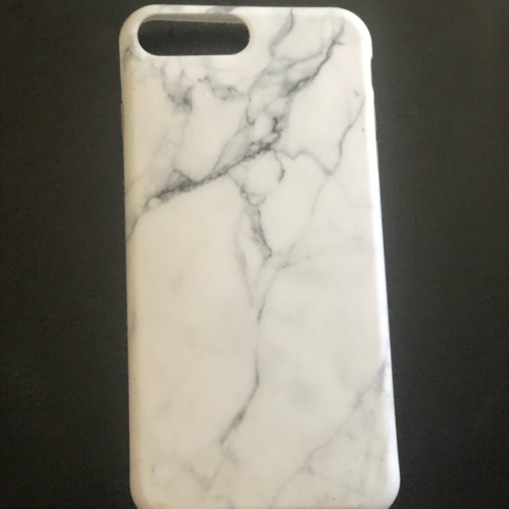 Flexible gel white marble iPhone 📱 8 Plus case